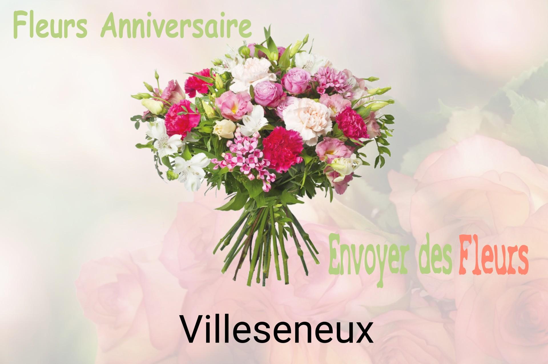 Bouquet de fleurs d’anniversaire livré à Villeseneux