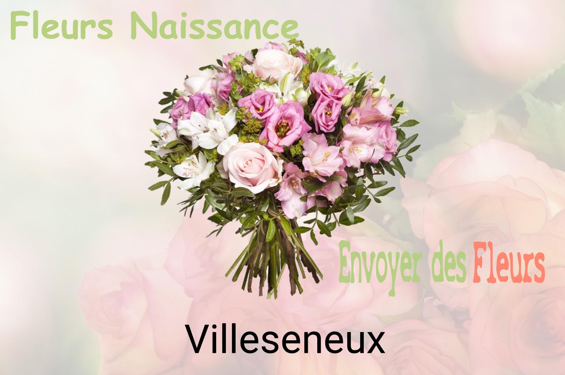 Bouquet de fleurs de naissance livré à Villeseneux