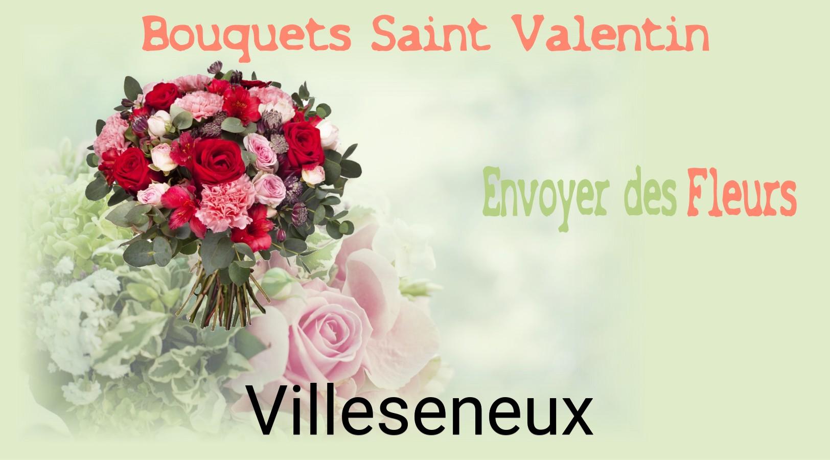 Roses de Saint-Valentin livrées à Villeseneux
